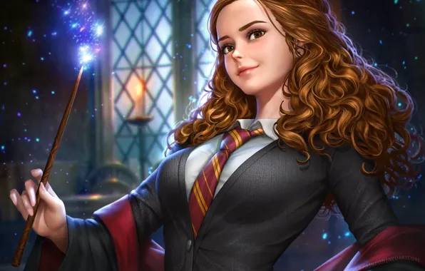 Картинка Emma Watson, magic, art, Harry Potter, Hermione Granger, Hermione, movies, magician