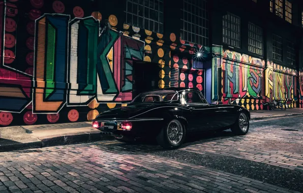 Картинка Jaguar, E-Type, Black, Rear, 2021, E-Type S3, UK Unleashed