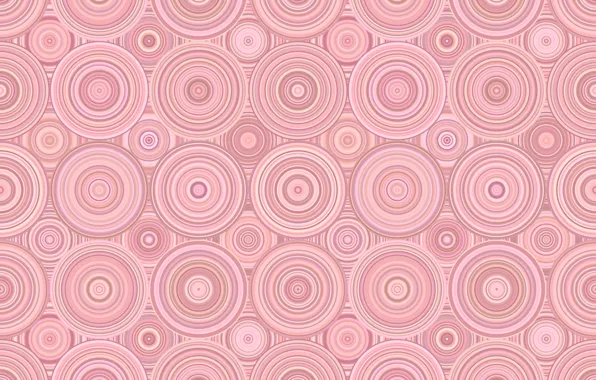 Картинка круги, абстракция, фон, розовый, геометрия