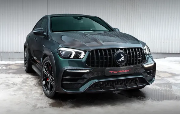 Картинка Mercedes-Benz, Mercedes, Green, Topcar, Front, Coupe, Inferno, GLE