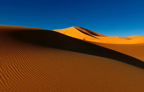 Картинка небо, пустыня, бархан