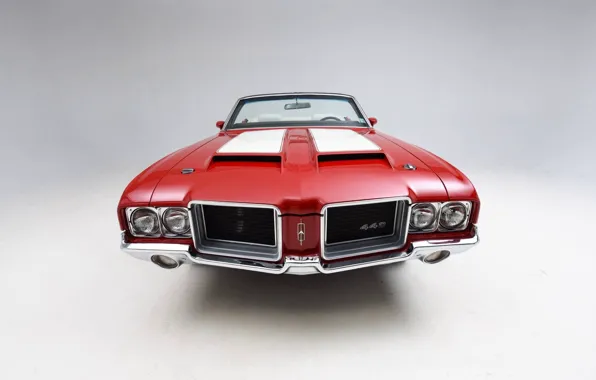 Картинка Red, Classic, Muscle car, Convertible, Vehicle, Oldsmobile 442