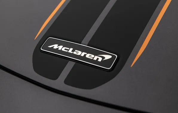 Картинка McLaren, суперкар, эмблема, 2018, MSO, 600LT, Stealth Grey