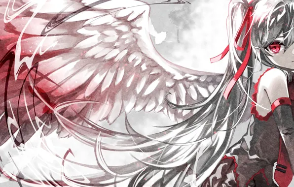 Картинка девушка, ангел, Hatsune Miku, Vocaloid