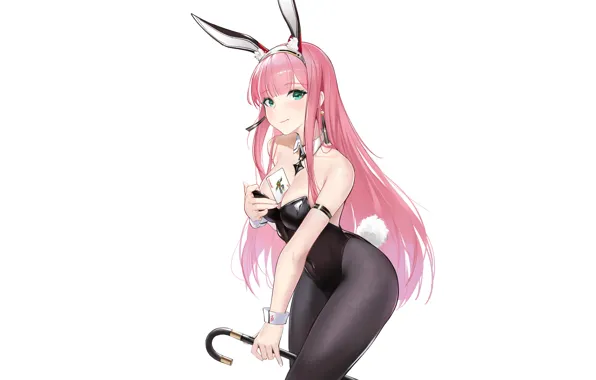Картинка girl, hot, sexy, pink hair, anime, pretty, bunny girl, usagi, Bunny suit
