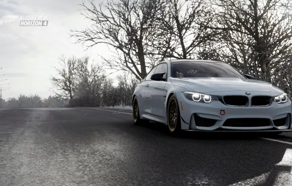 Картинка трасса, Зима, BMW M4, Forza Horizon 4
