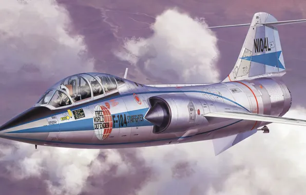 Картинка art, aviation, jet, f-104 starfighter