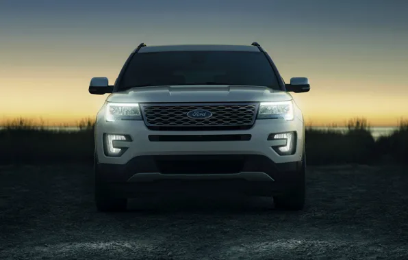Картинка Ford, вид спереди, SUV, Explorer, 2016