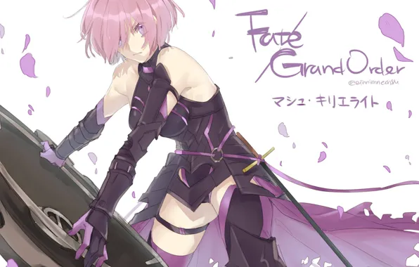 Картинка девушка, щит, Fate / Grand Order, Судьба великая кампания