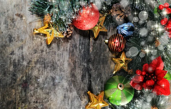 Картинка украшения, шары, Новый Год, Рождество, Christmas, balls, wood, New Year, decoration, Merry