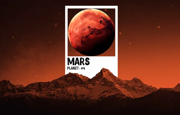 Картинка Планета, марс, красная планета, Mars, red planet, 4th Planet, 4-я планета