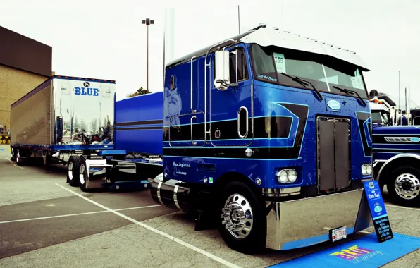 Картинка Blue, Truck, Peterbilt