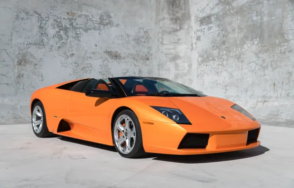 Картинка Supercar, Orange Car, Lamborghini Murcielago Roadster, Итальянский Автомобиль