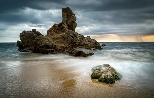 Картинка скала, побережье, Испания
