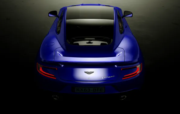 Картинка Aston Martin, вид сзади, Vanquish