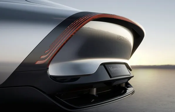 Картинка купе, Mercedes-Benz, бампер, корма, 2022, Vision EQXX Concept