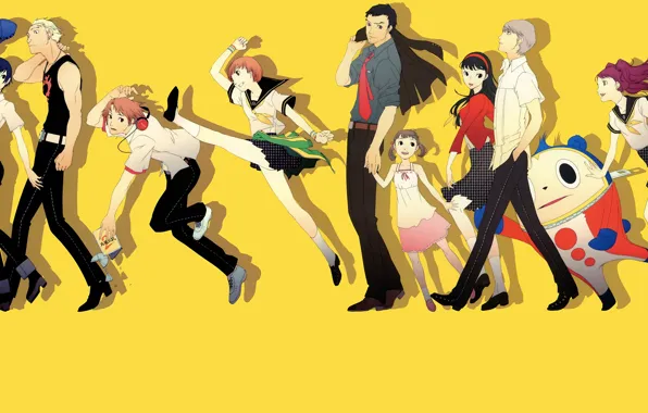 Картинка игра, аниме, арт, персона, Persona 5
