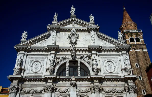 Картинка Италия, Венеция, колокольня, церковь святого Моисея