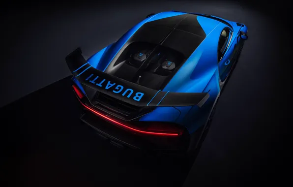 Картинка Bugatti, вид сверху, гиперкар, Chiron, 2020, Pur Sport
