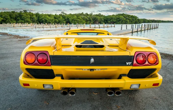 Картинка Roadster, Yellow, Lamborghini Diablo, Sypercar