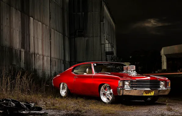 Картинка Chevrolet, Coupe, Chevelle, Muscle car, Custom, Vehicle