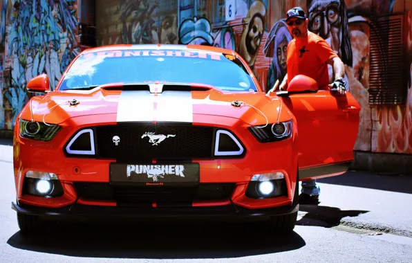 Картинка Ford Mustang, muscle car, Graphity, street art