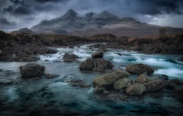 Картинка горы, камни, Шотландия