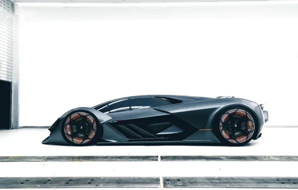 Картинка Lamborghini, вид сбоку, в профиль, 2017, Terzo Millennio Concept