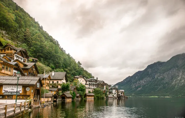 Картинка Озеро, Австрия, Austria, Hallstatt, Lake