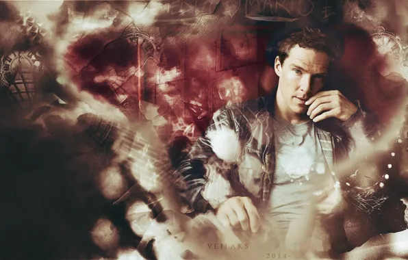 Картинка абстракция, мужчина, актёр, Бенедикт Камбербэтч, Benedict Cumberbatch, by veilaks