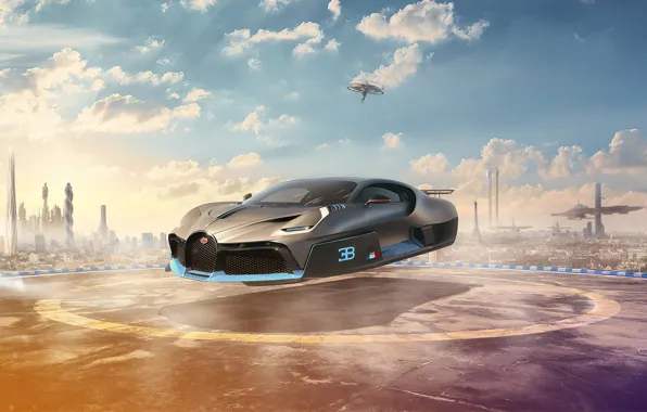 Картинка облака, Будущее, Бугатти, Bugatti, future, Bugatti 2050