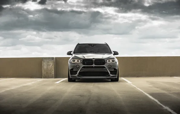 Картинка BMW, Clouds, Sky, Front, Face, X5M, F85