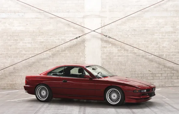 Картинка BMW, Red, Front, Side, Alpina, BMW 8 Series, B12, B12 5.7, Front and Side, Alpina …