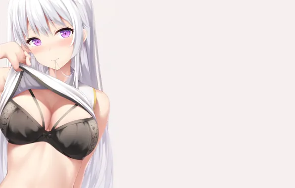 Картинка bra, Anime, boobs, pretty, purple, breasts, azur lane