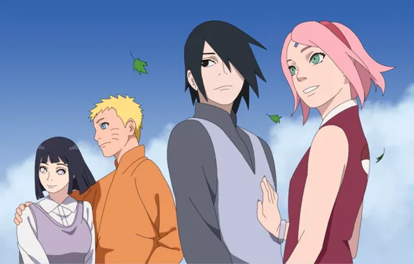 Картинка Sasuke, Naruto, Sakura, Hinata