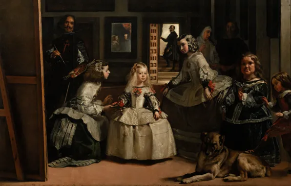 Картинка Madrid, Мадрид, Диего Веласкес, Museo del Prado, Spanish painter, испанский живописец, oil on canvas, Семья …