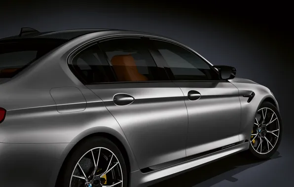Картинка BMW, седан, кузов, плавник, 2018, M5, V8, F90, M5 Competition, боковая линия
