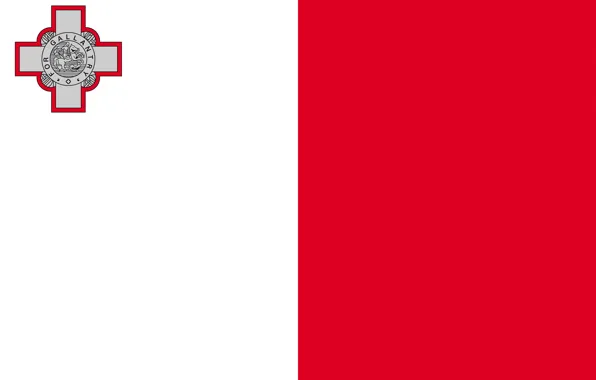 Картинка белый, красный, флаг, red, white, герб, flag, мальта, Мальта, coat of arms, Malte, malte