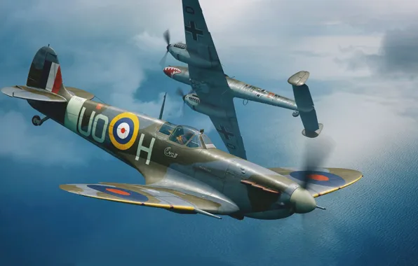 Картинка Британия, Битва за Британию, Reginald Joseph Mitchell, Spitfire Mk. IIb