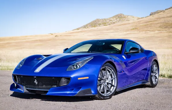 Картинка синий, спорткар, Gran Turismo, Ferrari F12 TDF