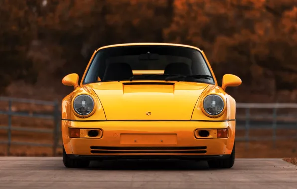 Картинка Авто, Желтый, 911, Porsche, Машина, Porsche 911, Carrera, 1993, Porsche 911 Carrera, 911 Carrera RS, …