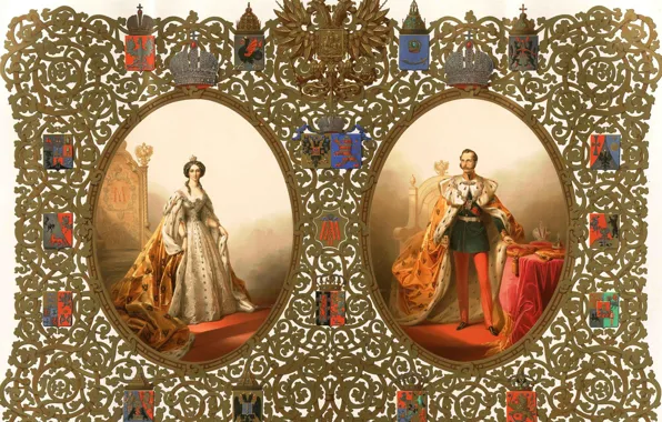 Картинка 1856, Коронация, Михаил Зичи