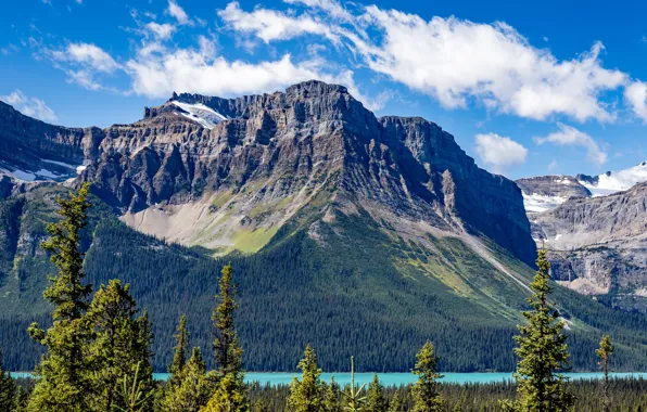 Картинка скала, озеро, фото, Canada, Lake, Banff, Parks
