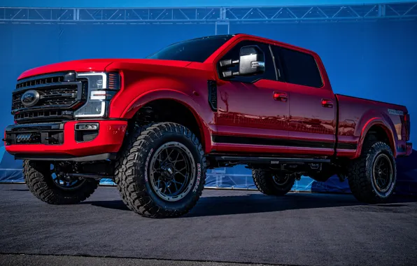 Картинка Ford, Red, Front, F-250, Ford F-250, CGS Performance, SEMA 2019