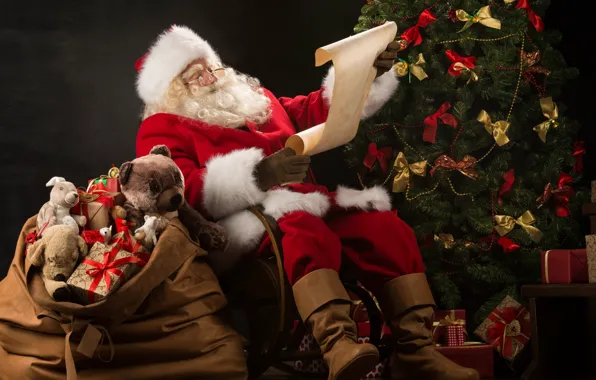 Картинка украшения, елка, Новый Год, Рождество, подарки, Санта Клаус, happy, Дед Мороз, Christmas, Xmas, decoration, Santa …