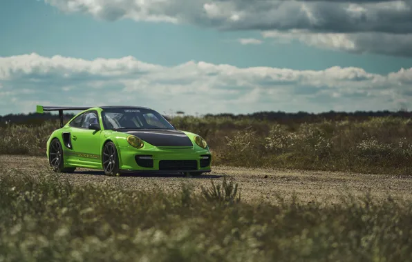 Картинка Porsche, Green, GT2