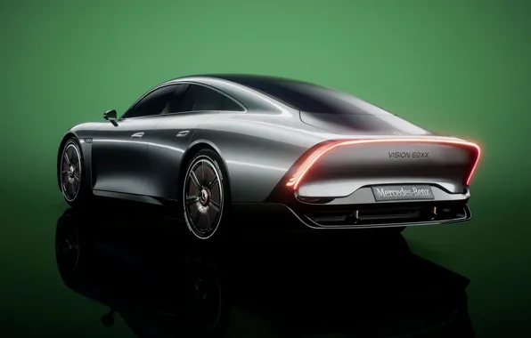 Картинка купе, Mercedes-Benz, сзади, 2022, Vision EQXX Concept