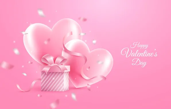 Картинка любовь, романтика, сердце, сердечки, love, happy, pink, romantic, hearts, открытка, 14 февраля, Valentine's Day, День …