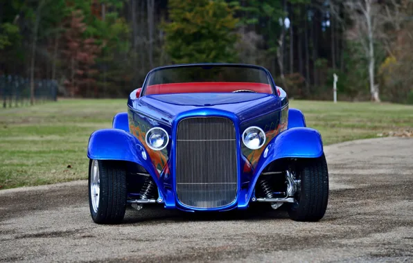Картинка Roadster, Ford, Car, Blue, 1932, Modified