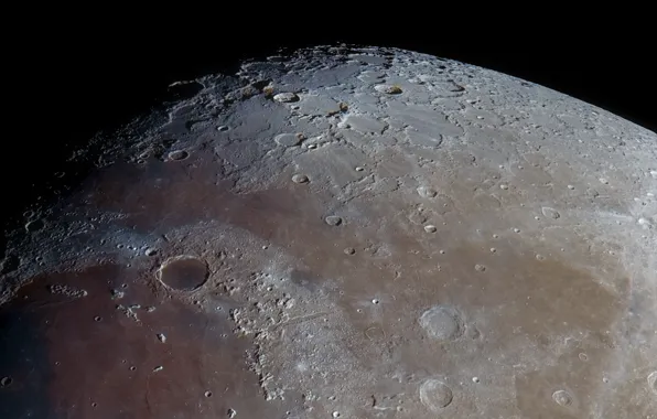 Картинка Луна, Moon, кратеры, моря, Matt Smith, craters, seas